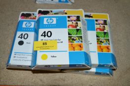Five HP40 Inkjet Cartridges (Assorted Colours)