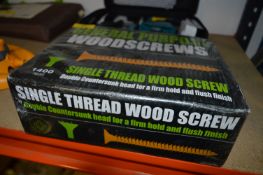 *Box Containing 1400 General Purpose Wood Screws (Assorted Sizes)