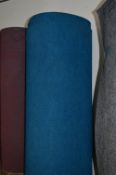 2m by 8m Roll of Blue Cord Carpet