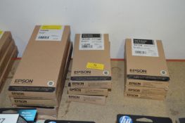 Nine Epson Toner Cartridges;T6138, T6538 and T4080