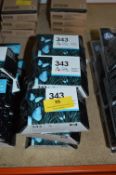 Twelve HP 343 Tri-Colour Inkjet Cartridges