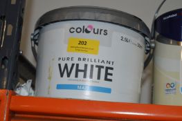 *2.5L of Pure Brilliant White Matt Emulsion