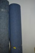 2m Width Roll of Blue Cord Carpet