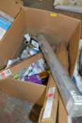 *Box Containing Assorted Light Bulbs, Letter Boxes, Draft Excluders, etc.