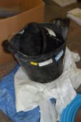 *Assorted Builders Tubs, Buckets and Tarpaulin Sheets