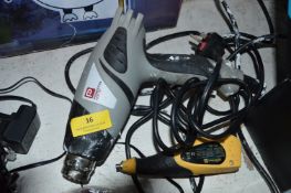 *Pro Power 1800W Hot Air Gun and a Tile Force Grout Remover