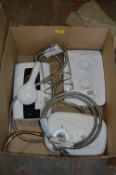 *Box Containing Three Electric Showers and a Chrome Shower Tidy
