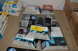 Seven Assorted Lexmark and HP Inkjet Cartridges