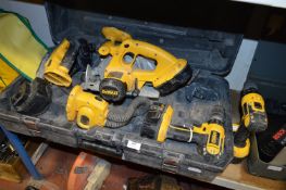 Dewalt Cordless Tool Set; Jigsaw, Circular Saw, Hand Drill, Torch, Reciprocating Saw, Charger and