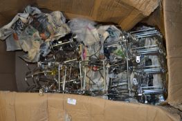 Box Containing 40+ Chrome Wire Wine Racks