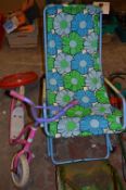 1970's Style Deckchair and a Child's Scooter