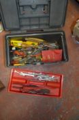 Toolbox Containing Assorted Ring Spanners, Hand Tools, Screwdrivers, etc.