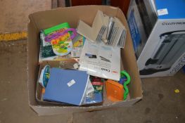*Box Containing Assorted Stationery, Toys etc