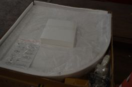 *90x90 Corner Shower Tray with Concealed Waste