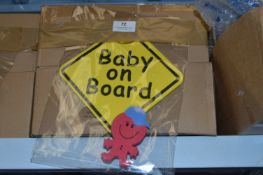 *48 Baby on Board Window Stickers