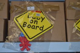 *48 Baby on Board Window Stickers