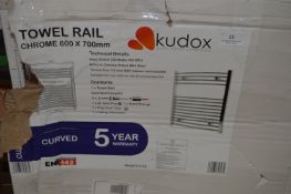 *Kudox 600x700mm Chrome Towel Rail