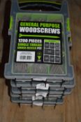 *1200 Piece PZ2 General Purpose Wood Screw Assortment