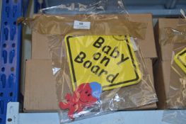 *48 Baby on Board Window Stickers