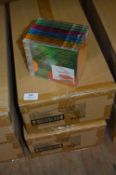 *2 Boxes Containing 10 Packs of 10 Multi Coloured CD Cases
