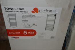 *Kudox 450x1100mm Chrome Towel Rail