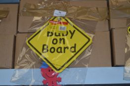 *48 Baby on Board Window Stickers