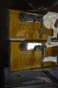*2 Pairs of Polished Chrome Effect Door Handles