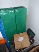 *Large quantity of Slat Wall Toughened Glass Shelving with Chrome Brackets