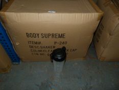*Box containing approximately 50 Protein Shaker Bottles with Black Caps