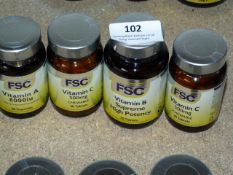 *4 Bottles of FSC Vitamins A,B & C