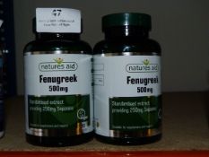 *2 x 90 Capsules of Natures Aid Fenugreek