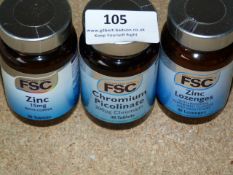 *3 x 30 Capsules of FSC Zinc & Chromium