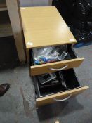 *Stand Alone 2 Drawer Unit containing Assorted Office Sundries etc