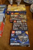 Four Boxed Lego Star Wars