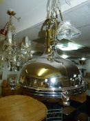 *Chrome Industrial Style Hanging Ceiling Light