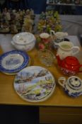 Decorative Wall Plates, Jugs, Tureen, Teapots, etc.