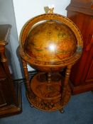Terrestrial Globe Drinks Trolley