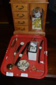 Quantity of Ladies Wristwatches and a Vanity Case