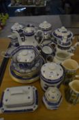 Quantity of Blue & White Dinner and Tea Ware, Ringtons, etc.