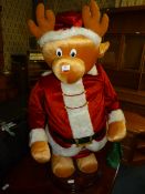 Large Automated Christmas Teddy Bear