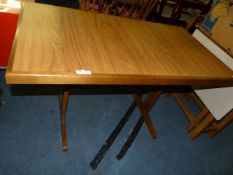 Teak Topped Kitchen Table