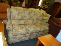 Floral Pattern Three Piece Sofa