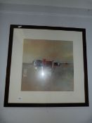 Large Framed Coloured Print 