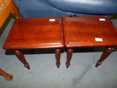 Pair of Small Mahogany Side Tables