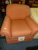 Terracotta Patterned Armchair