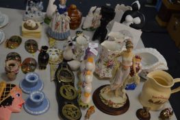 Large Selection of Ornaments, Masks, Figurines, Marmalade Jar, Jugs, etc.
