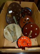 Box Containing Seven Assorted Scarbrough Fishing Reels