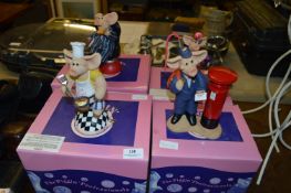 Four Boxes Piggin Professionals Ornaments