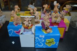 Collection of Piggin Ornaments with Tins (Boxed)