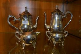 Four Piece Silver Plated Tea Set